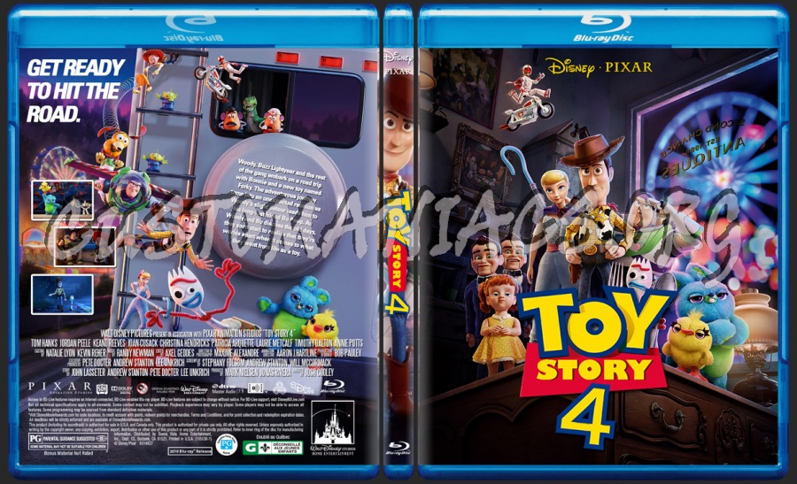 Toy Story 4 blu-ray cover