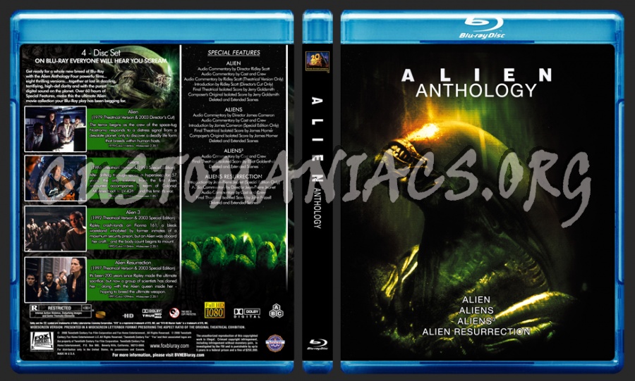 Alien Anthology blu-ray cover