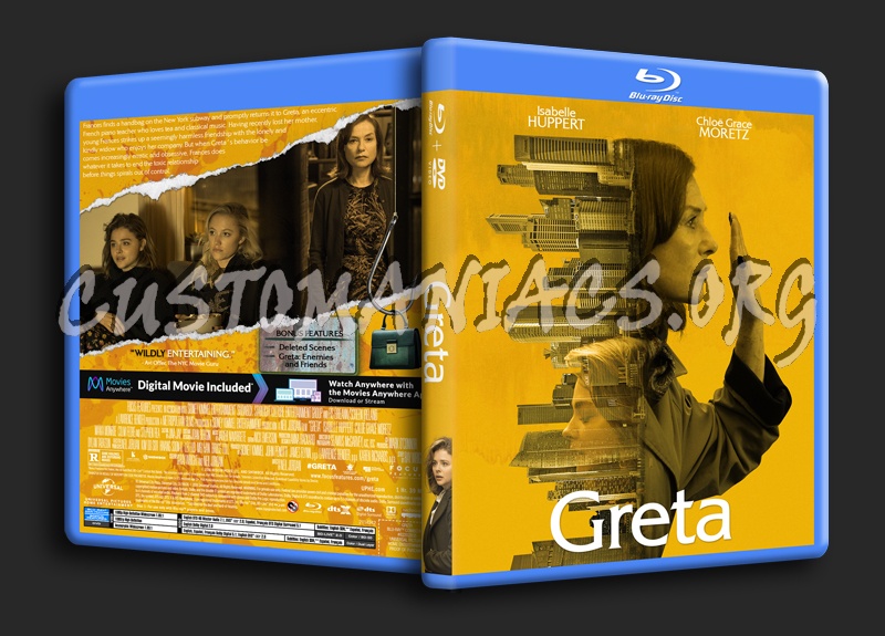 Greta (2018) blu-ray cover