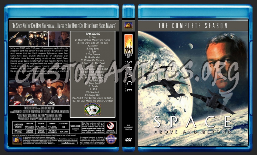 Space Above And Beyond blu-ray cover