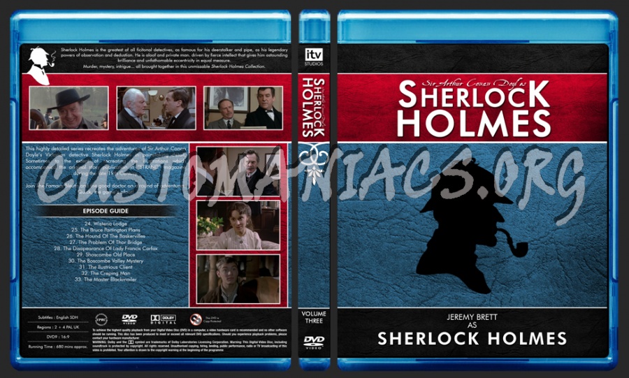 Sherlock Holmes Complete Collection (Jeremy Brett) blu-ray cover