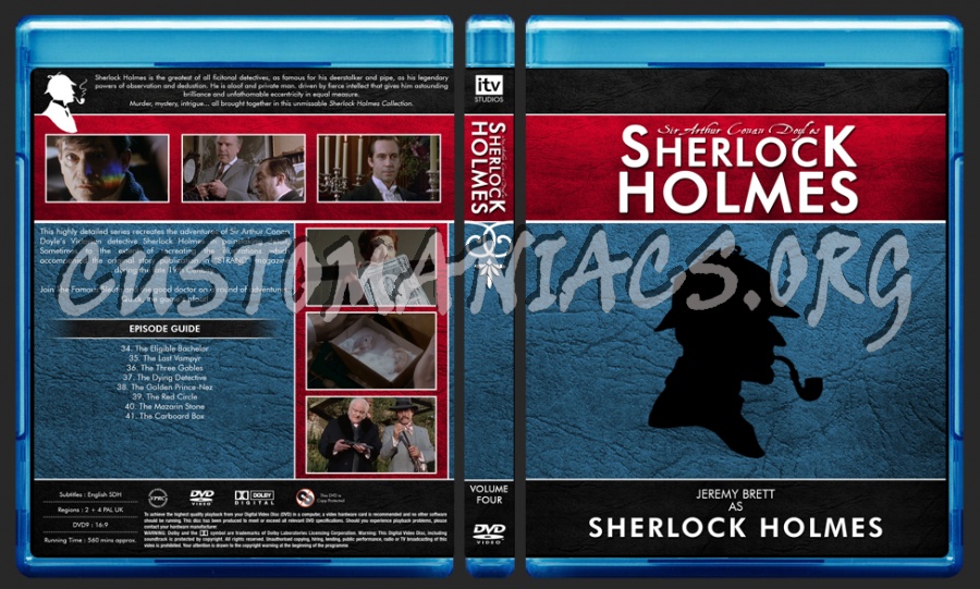 Sherlock Holmes Complete Collection (Jeremy Brett) blu-ray cover