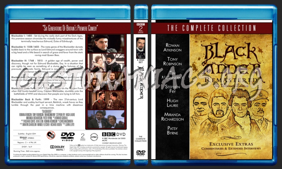 Blackadder Complete Collection blu-ray cover
