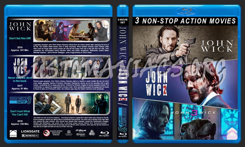 John Wick Triple Feature blu-ray cover