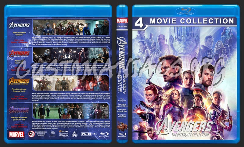 Avengers: The Ultimate Collection blu-ray cover