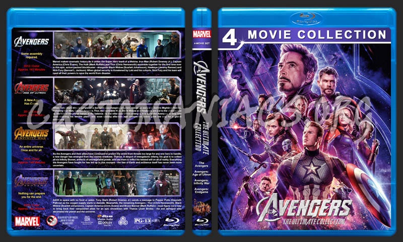 Avengers: The Ultimate Collection blu-ray cover
