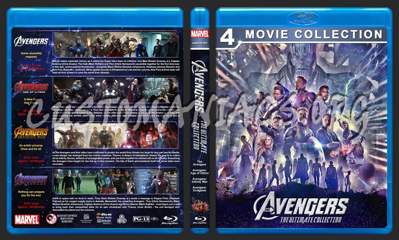Avengers: The Ultimate Collection blu-ray cover