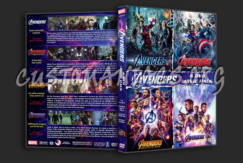 Avengers 4-Pack dvd cover