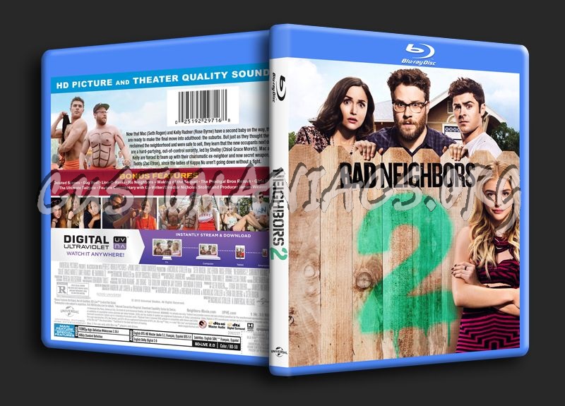 Neighbors 2 blu-ray cover