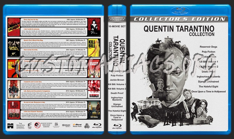 Quentin Tarantino Collection (10) blu-ray cover