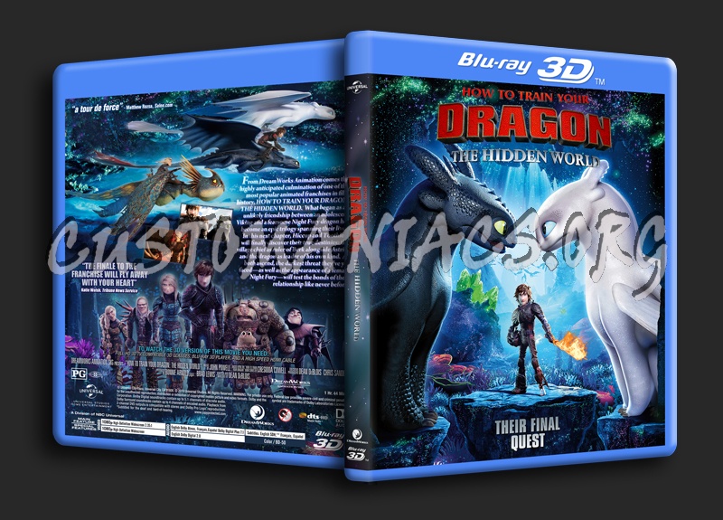 How To Train Your Dragon: The Hidden World 3D (2V) dvd cover