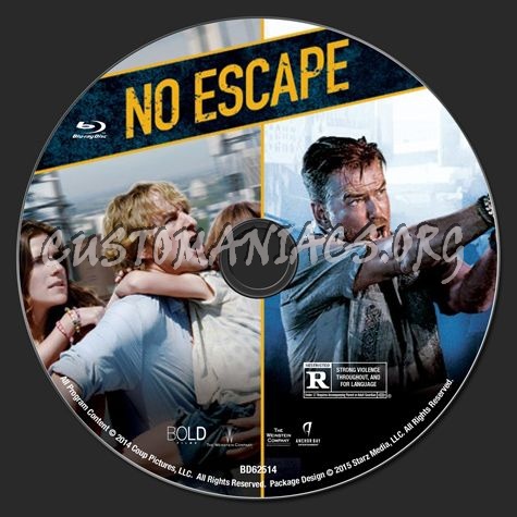 No Escape blu-ray label