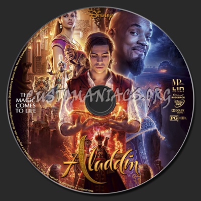 Aladdin 2019 dvd label