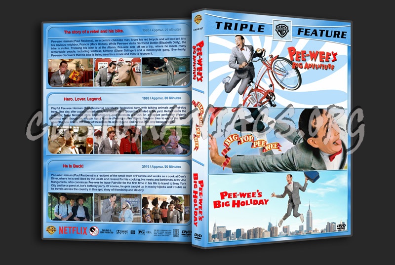 Pee-Wee Herman Triple Feature dvd cover