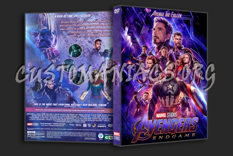 Avengers: Endgame dvd cover