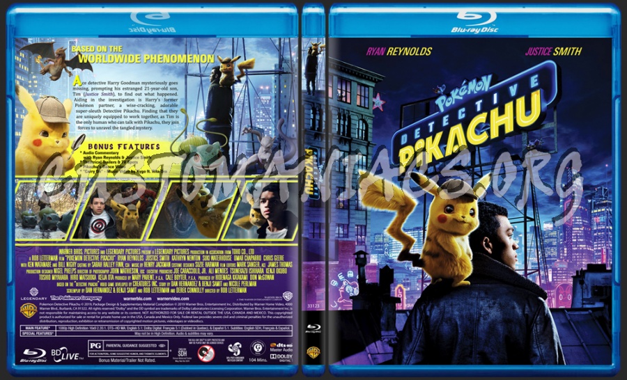 Pokémon Detective Pikachu Blu Ray Cover Dvd Covers