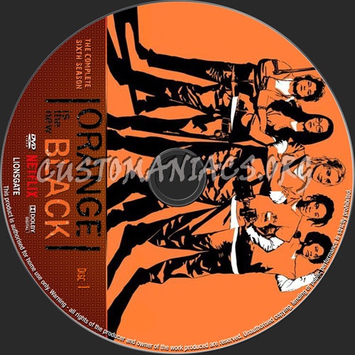 Orange Is The New Black Season 6 dvd label