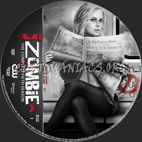 iZombie Season 5 dvd label