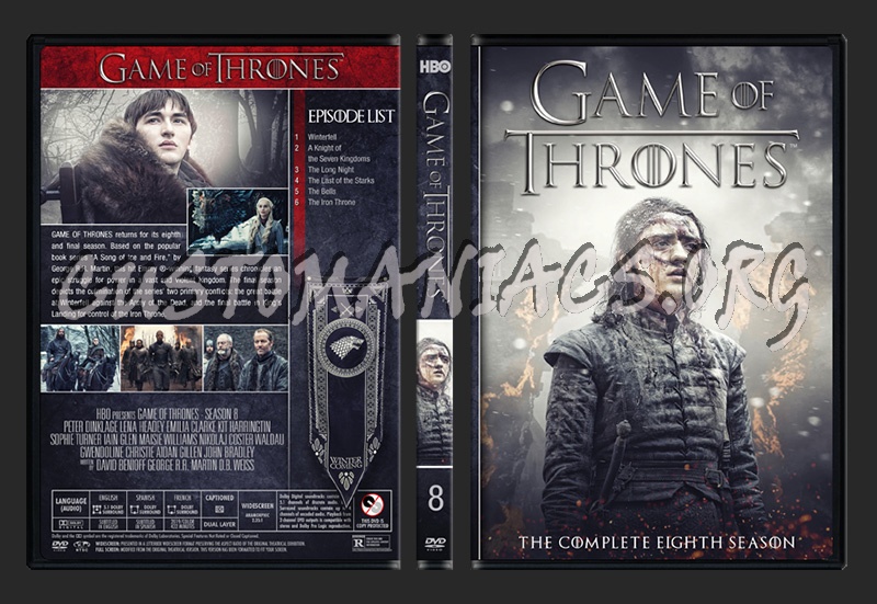 Game of Thrones - Season 8 dvd cover