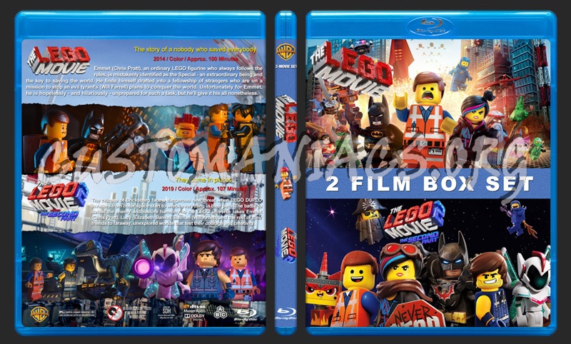 The Lego Movie Double Feature blu-ray cover
