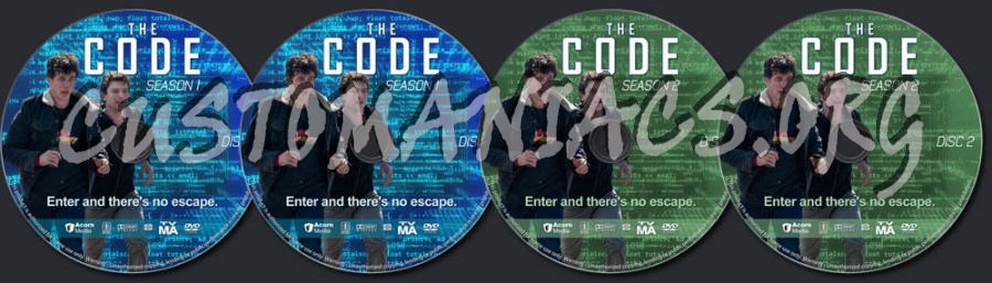 The Code - Seasons 1-2 dvd label