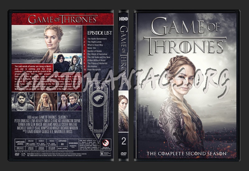 Game of Thrones - Season 2 dvd cover
