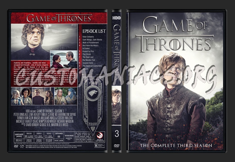 Game of Thrones - Season 3 dvd cover
