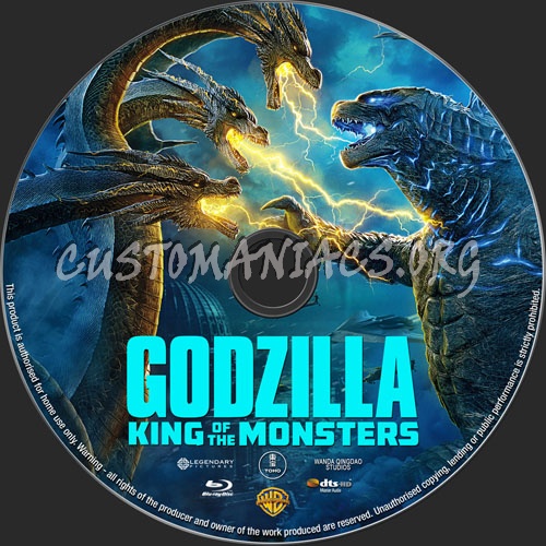 Godzilla King Of Monsters 2019 blu-ray label