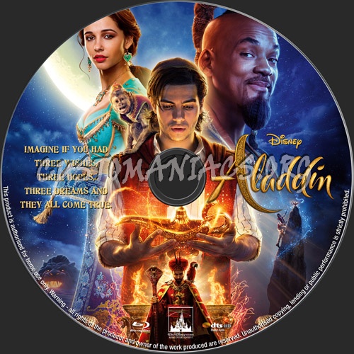 Aladdin(2019) blu-ray label