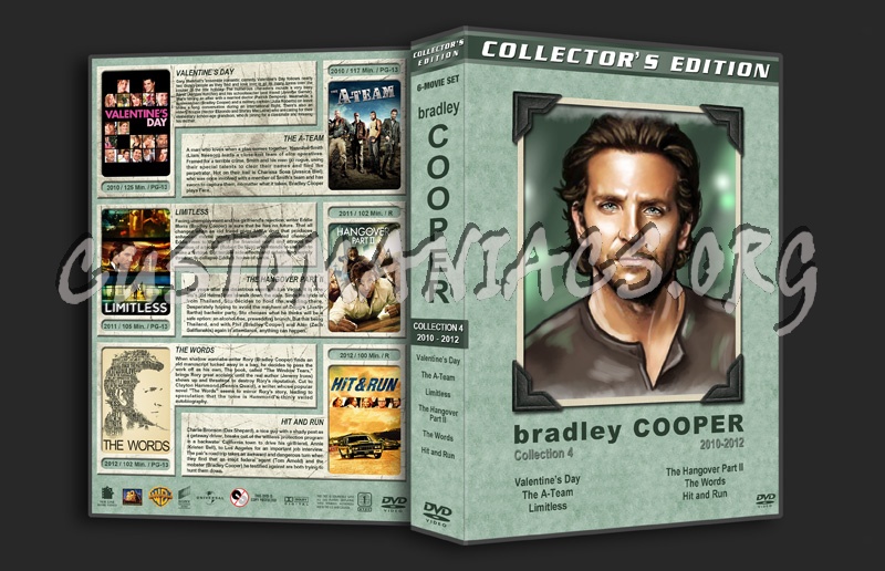 Bradley Cooper Filmography - Set 4 (2010-2012) dvd cover