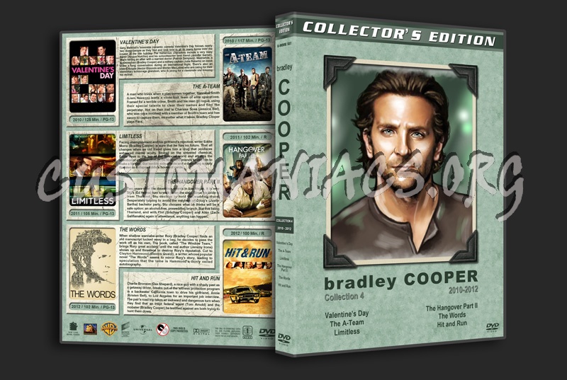 Bradley Cooper Filmography - Set 4 (2010-2012) dvd cover