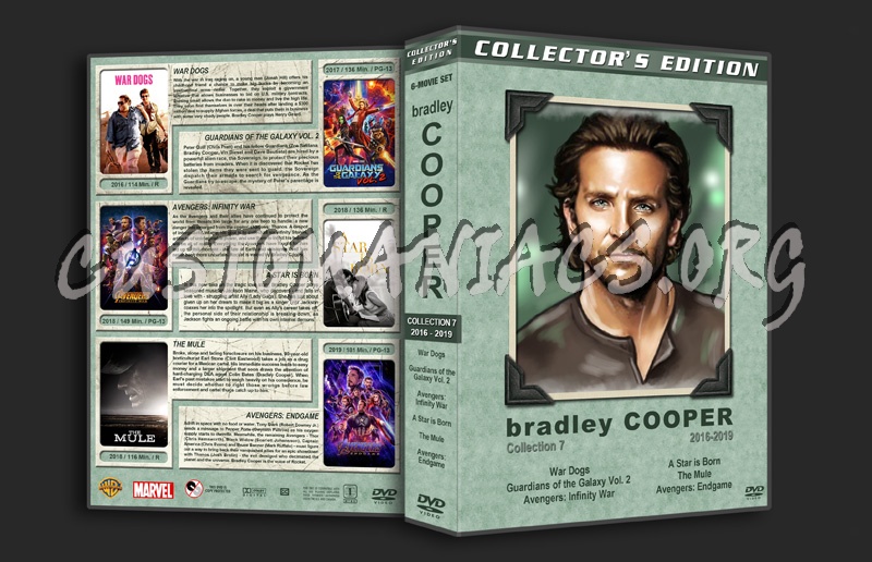 Bradley Cooper Filmography - Set 7 (2016-2019) dvd cover