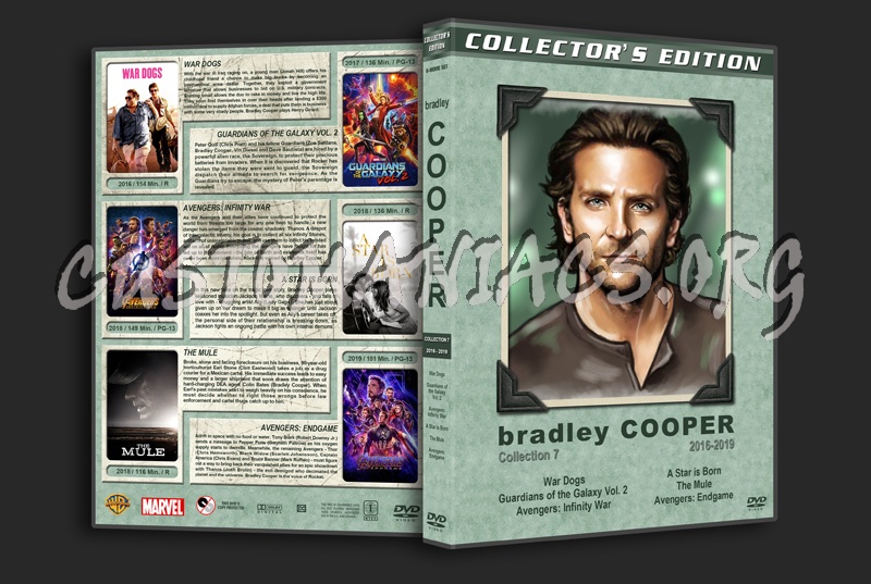 Bradley Cooper Filmography - Set 7 (2016-2019) dvd cover