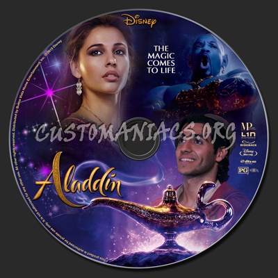 Aladdin 2019 blu-ray label