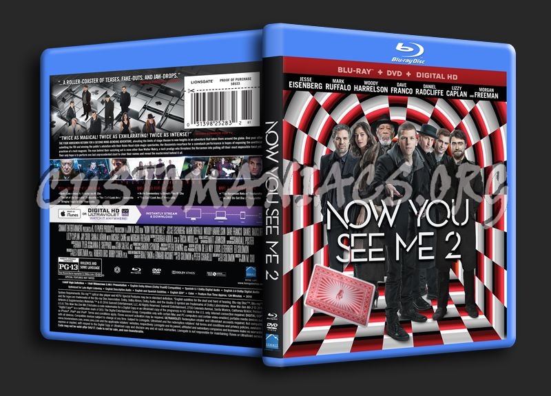 Now You See Me 2 blu-ray cover