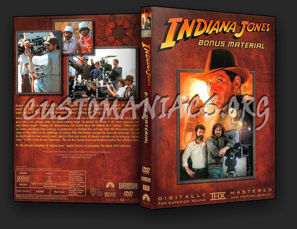 Indiana Jones - Bonus Material dvd cover