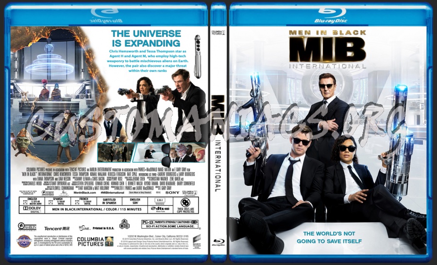 Men In Black International blu-ray cover