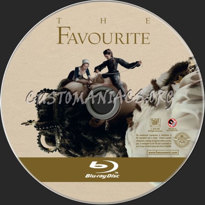 The Favourite blu-ray label