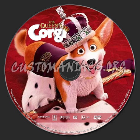 The Queen's Corgi dvd label