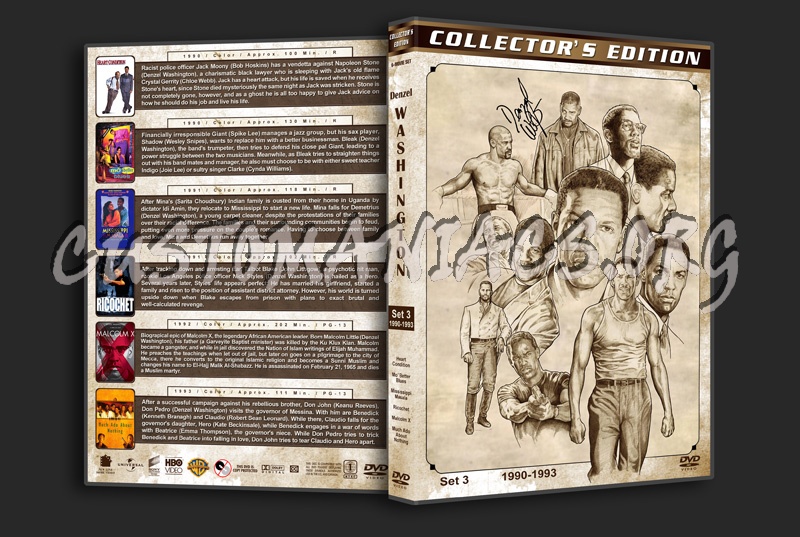 Denzel Washington Filmography - Set 3 (1990-1993) dvd cover