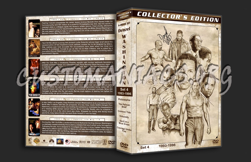 Denzel Washington Filmography - Set 4 (1993-1996) dvd cover