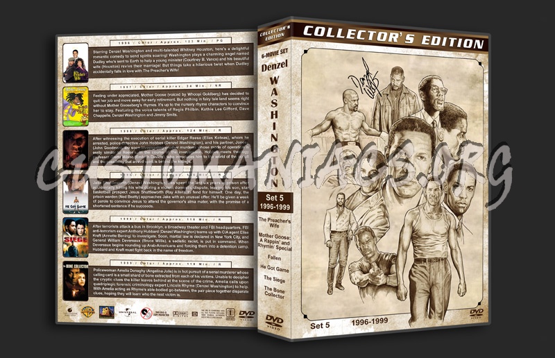 Denzel Washington Filmography - Set 5 (1996-1999) dvd cover
