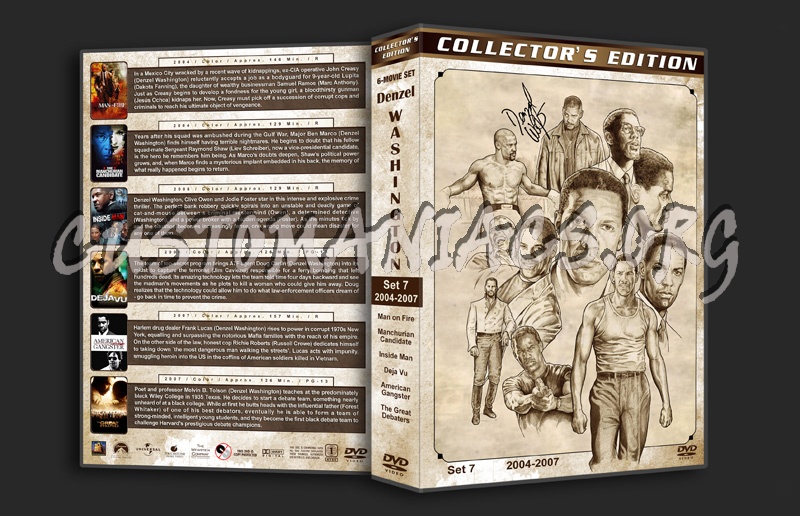 Denzel Washington Filmography - Set 7 (2004-2007) dvd cover