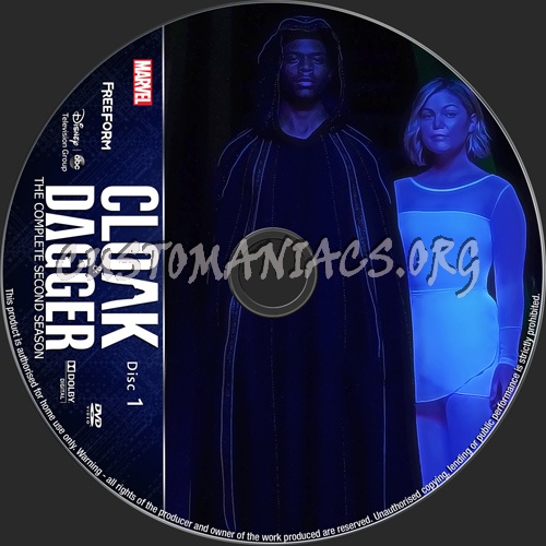 Cloak & Dagger Season 2 dvd label
