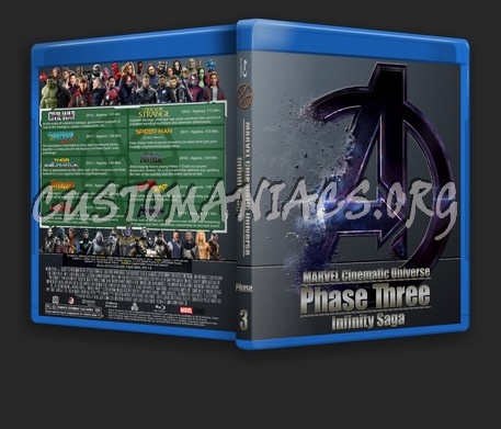 Marvel Cinematic Universe: Infinity Saga - Phase Three blu-ray cover