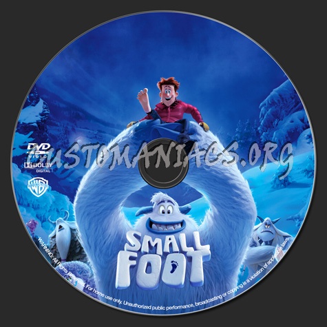 Smallfoot dvd label