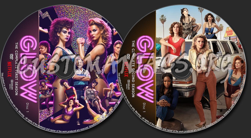 Glow Seasons 1-2 dvd label