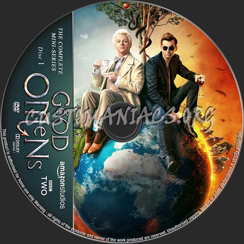 Good Omens Mini-Series dvd label