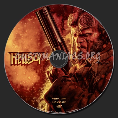 Hellboy (2019) dvd label