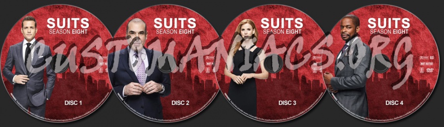 Suits - Season 8 dvd label